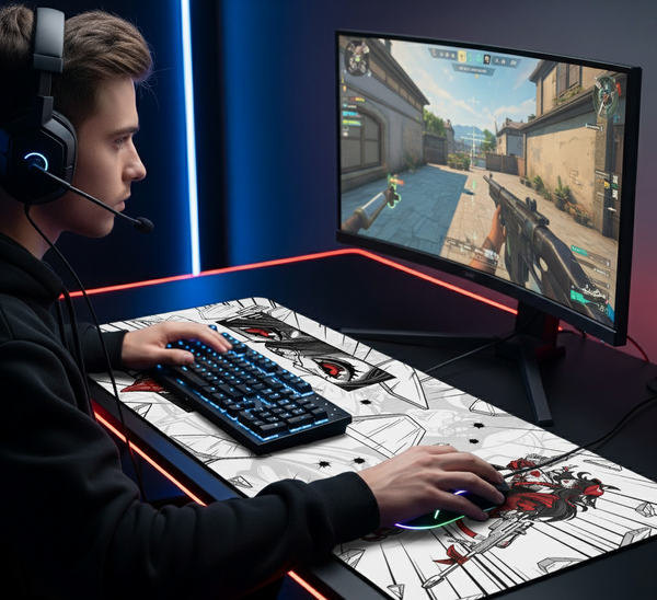 Young Gaming Esports Professional Playing CS:GO on ArcaLoot Speed Mousepad