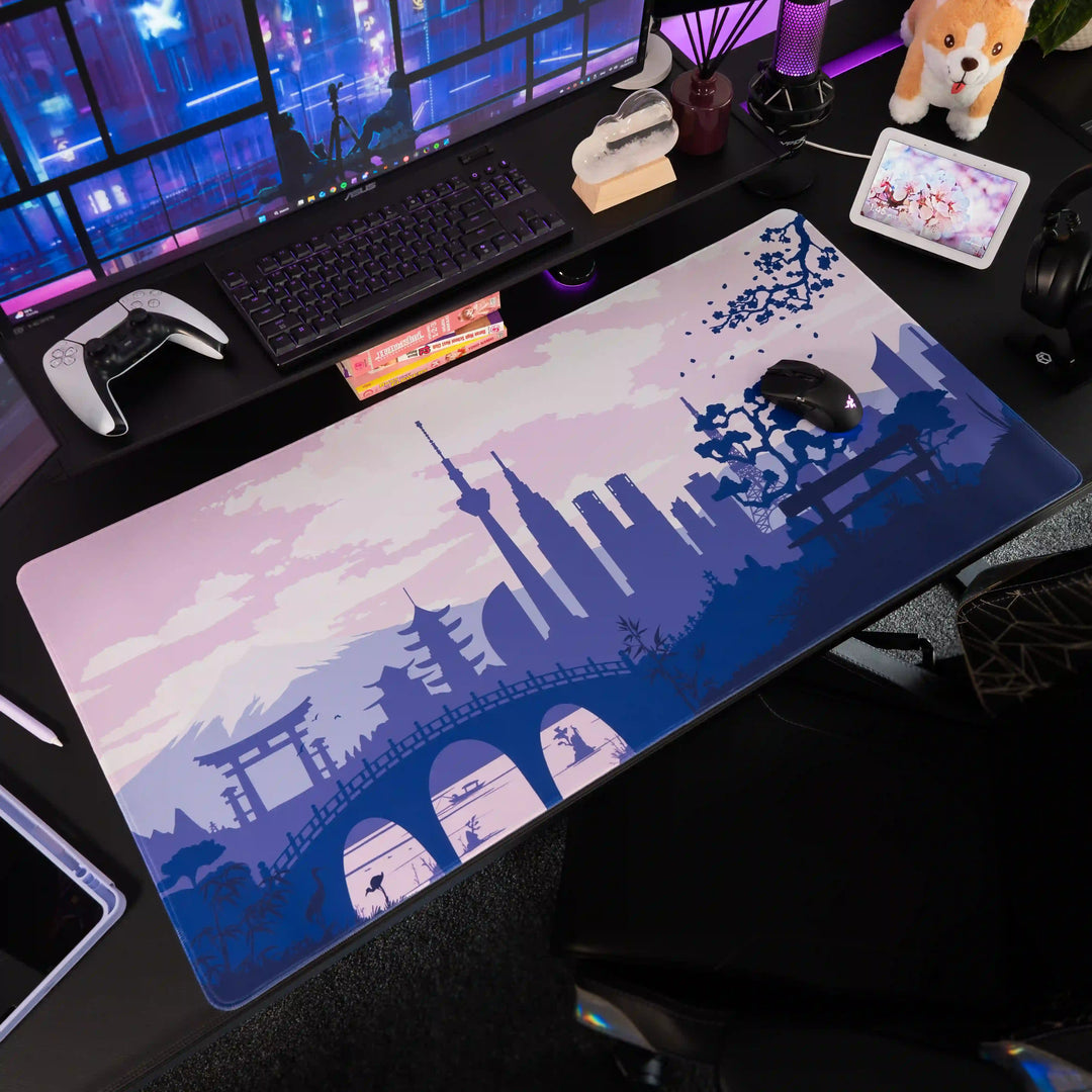 タワレコ ラキドロ Sakura Cityscape – Premium Gaming Mousepad | Arcaloot – ArcaLoot